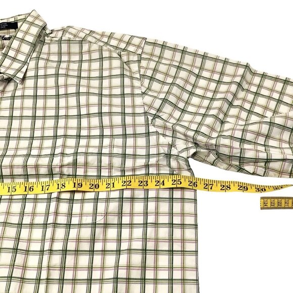 Alan Flusser Plaid Shirt Men's Size XL Long Sleeve Button Up 100% Cotton - Picture 9 of 13